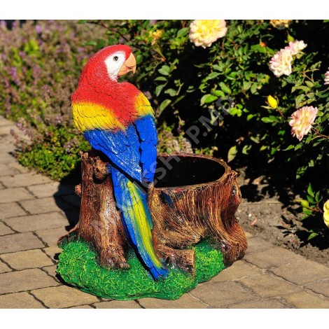 Садовая фигурка попугая Cera Trunchi с попугаем